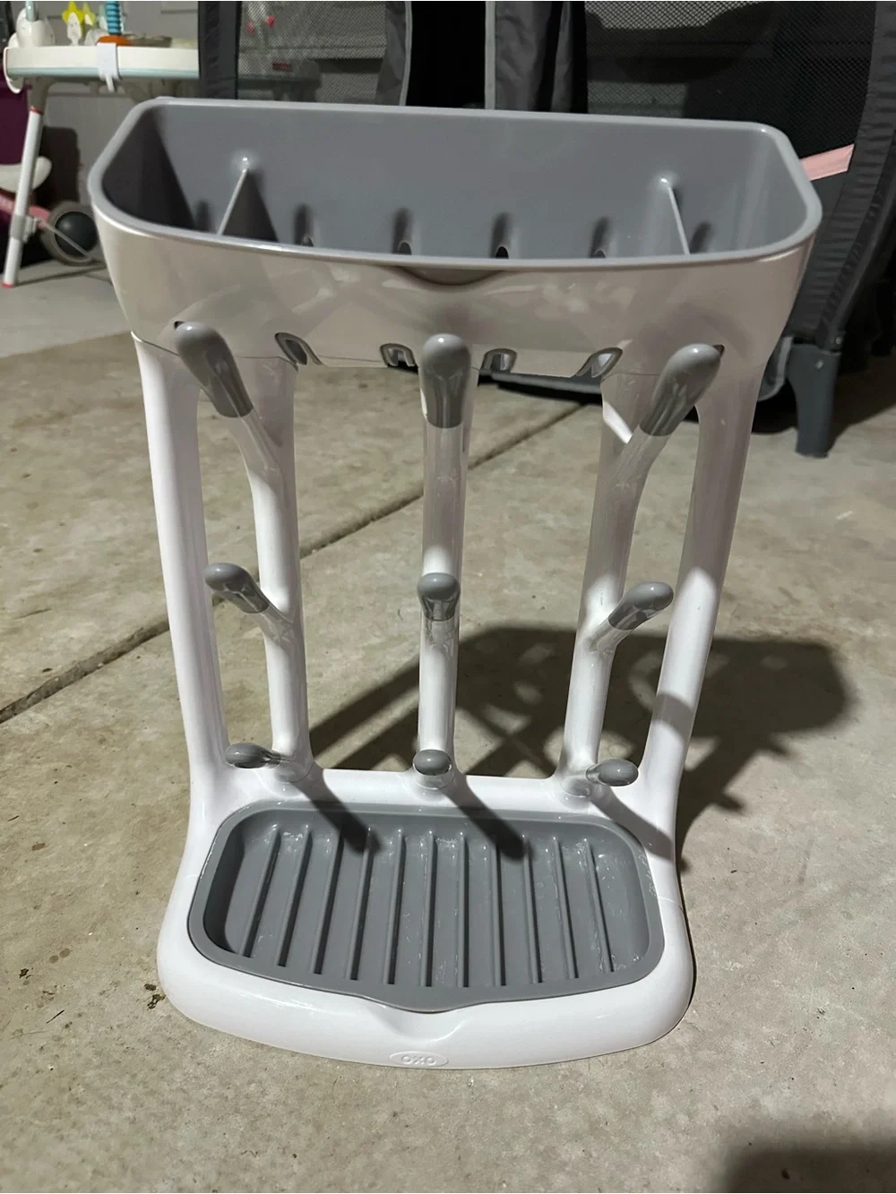 Oxo White and Gray Utensil Drying Rack